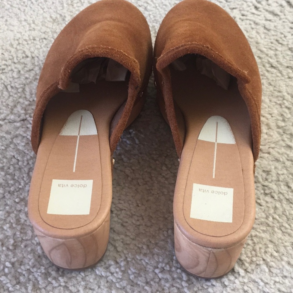 DOLCE VITA/“CLOSEN”SLIP-ON STUDDED CLOGS IN”COGNAC” - Picture 6 of 10